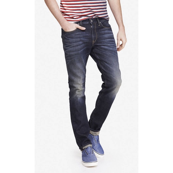 Express Alec Super Skinny Dark Wash Jean